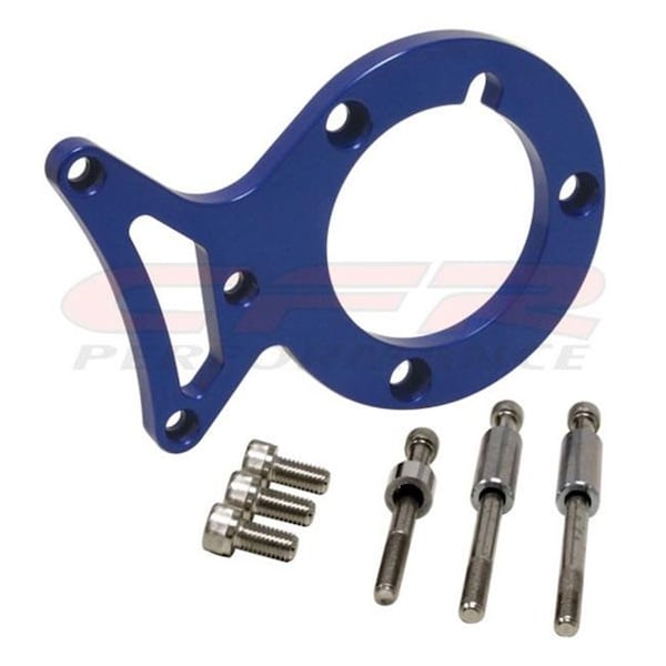 Cfr Performance CFR HZ-4306-PBL 1979-93 Ford Mustang 5.0 Aluminum Power Steering Bracket Set - Blue HZ-4306-PBL - main